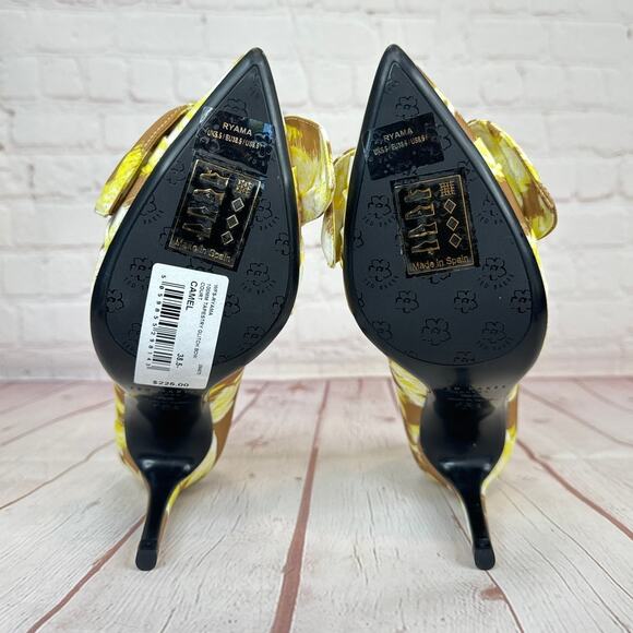 Ted Baker London Ryama Tapestry Bow Pointed Toe Pump Heels Women’s Size 8.5 - Picture 9 of 10